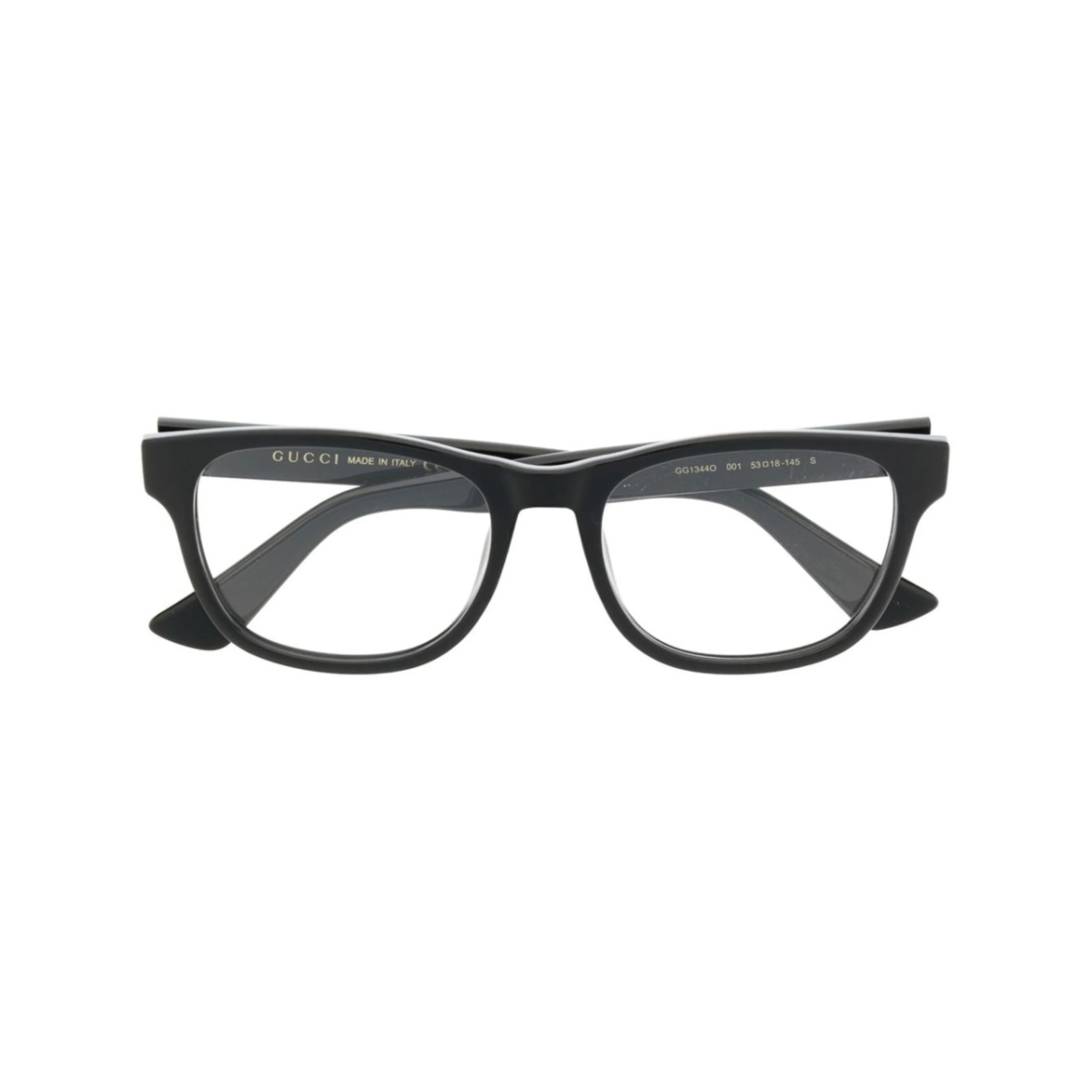 logo-lettering square-frame glasses