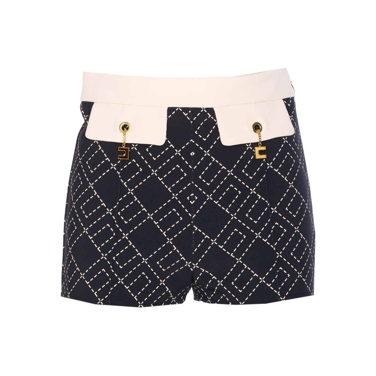 logo-motif welt-pockets shorts