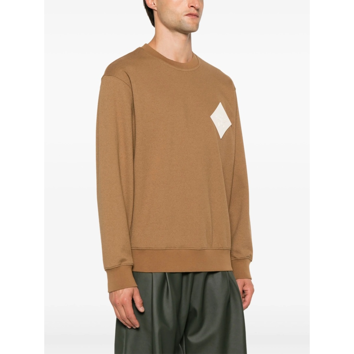 logo-patch bouclé sweatshirt - Img 3