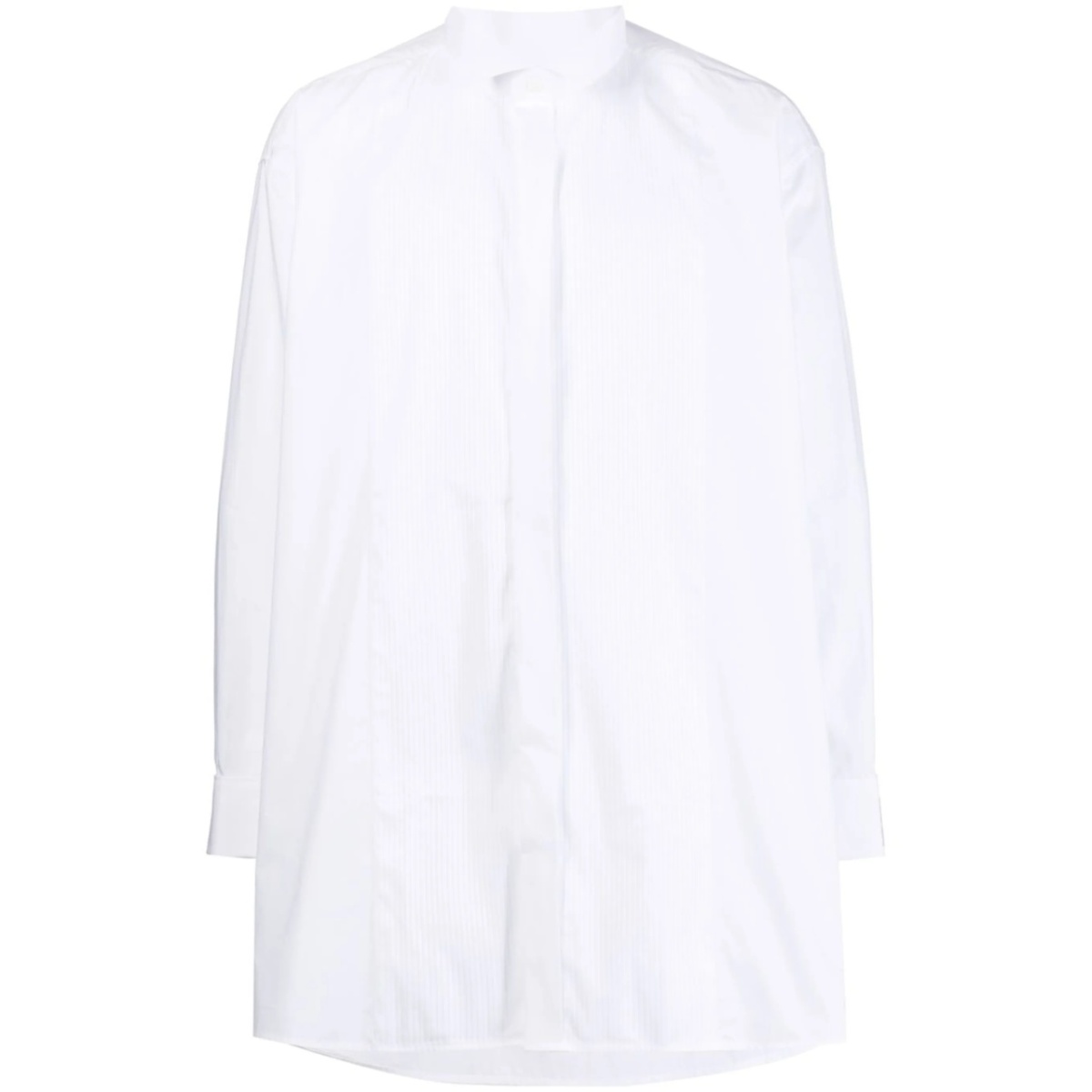 logo-patch button-up shirt