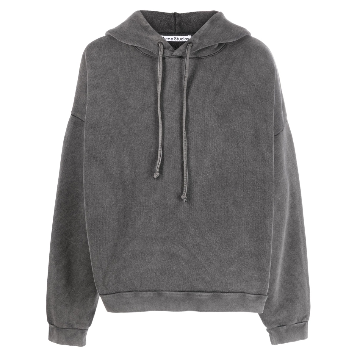 logo patch cotton hoodie