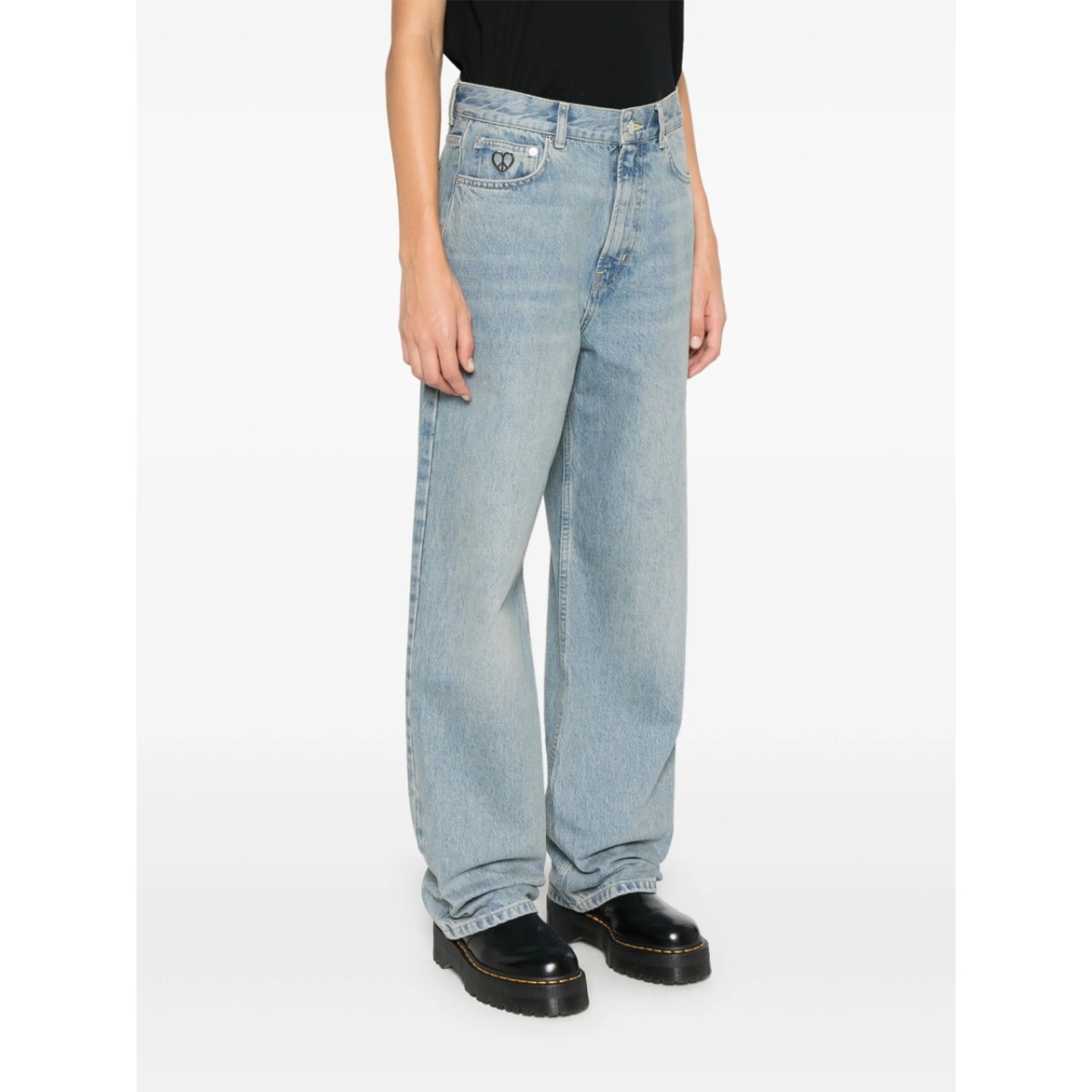 logo-patch jeans - Img 3