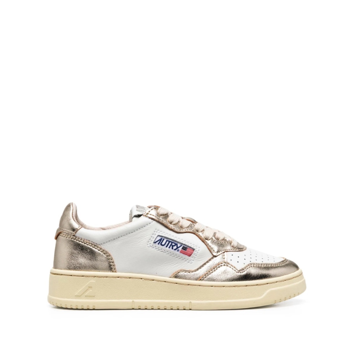 logo-patch lace-up sneakers