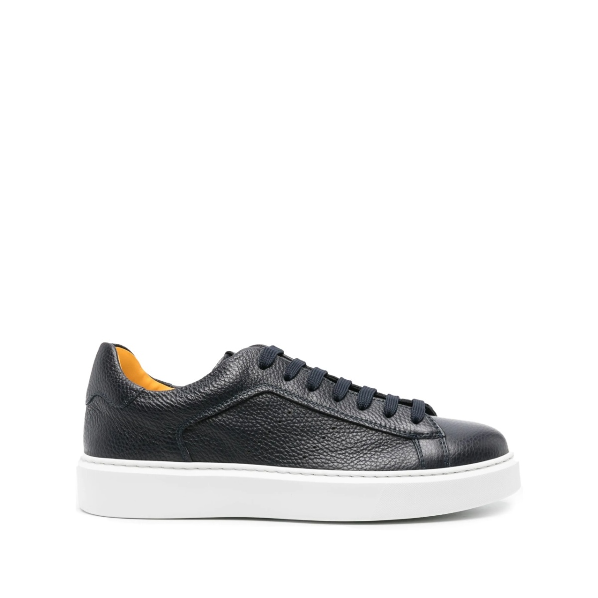 logo-patch leather sneakers