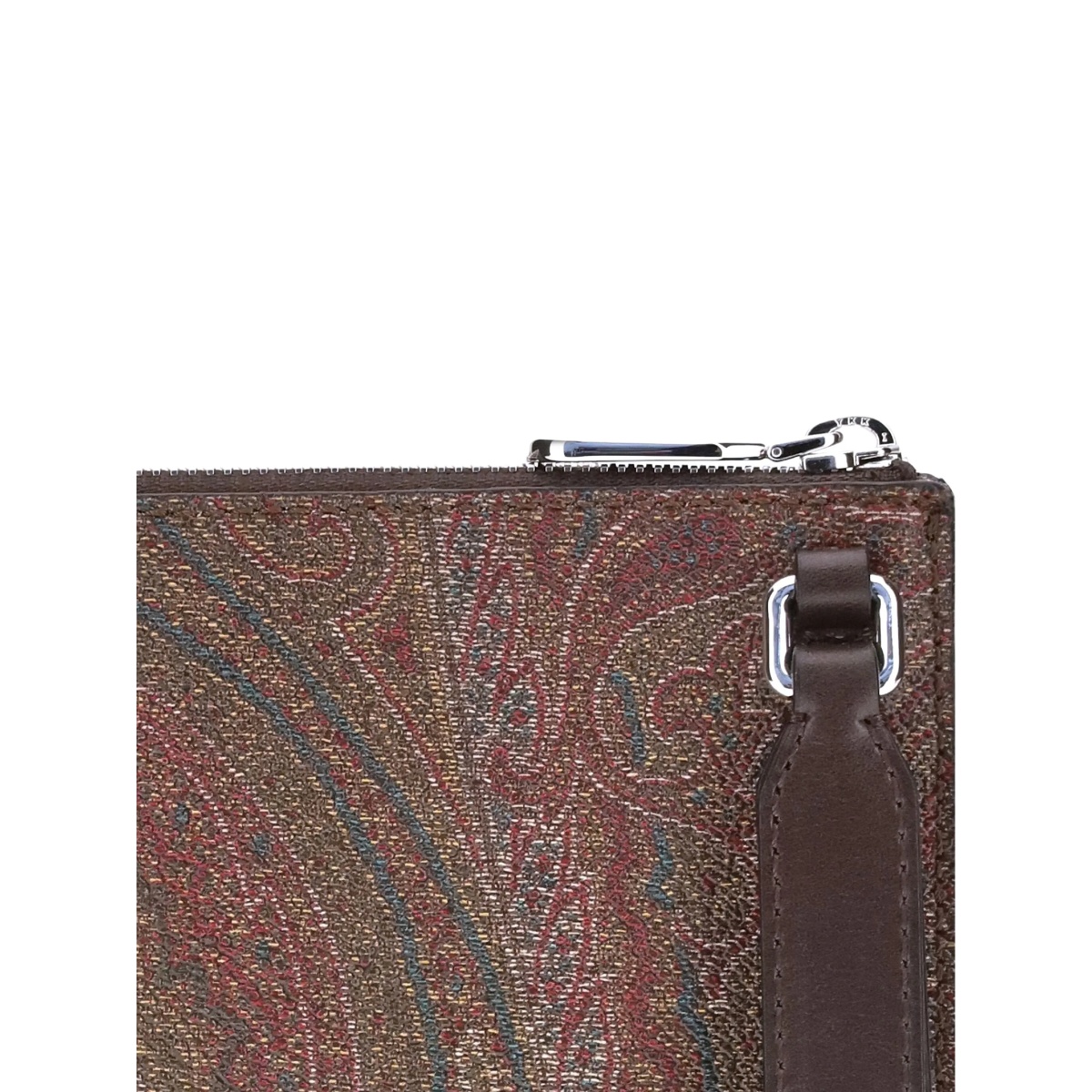 logo-patch paisley-pattern pouch - Img 5