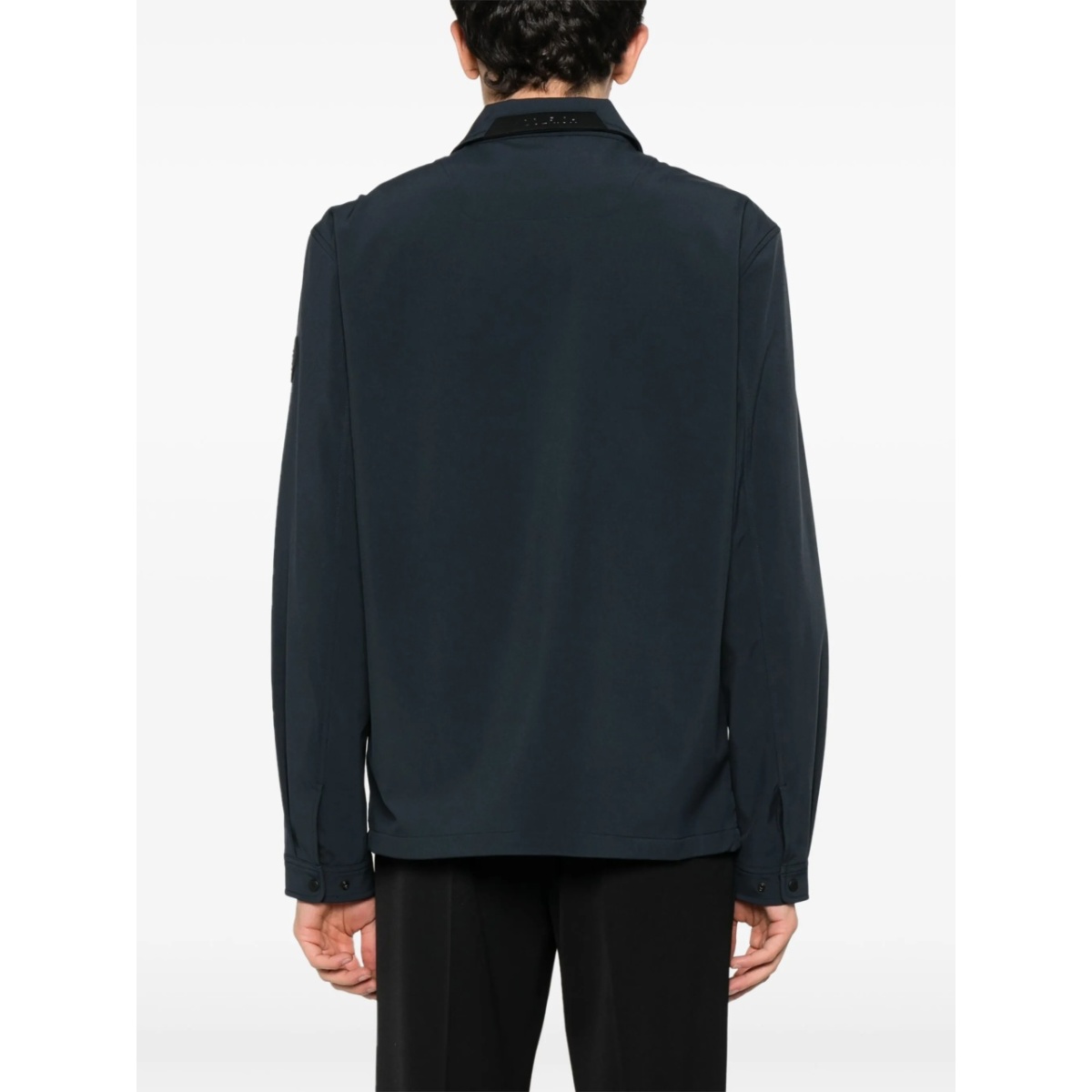 logo-patch zip-up jacket - Img 4