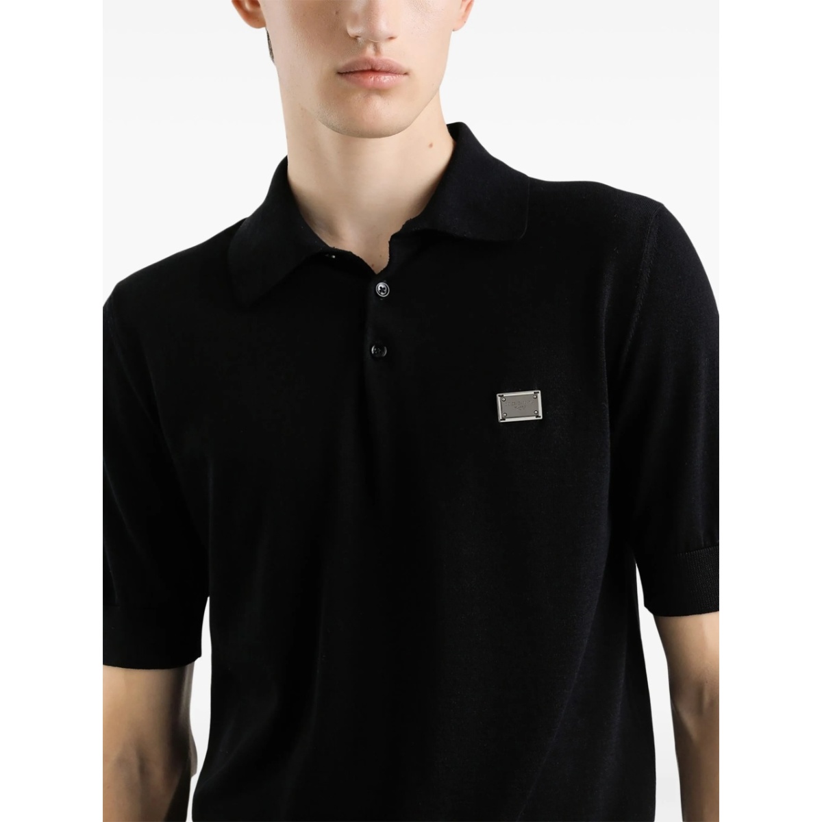 logo-plaque polo shirt - Img 5
