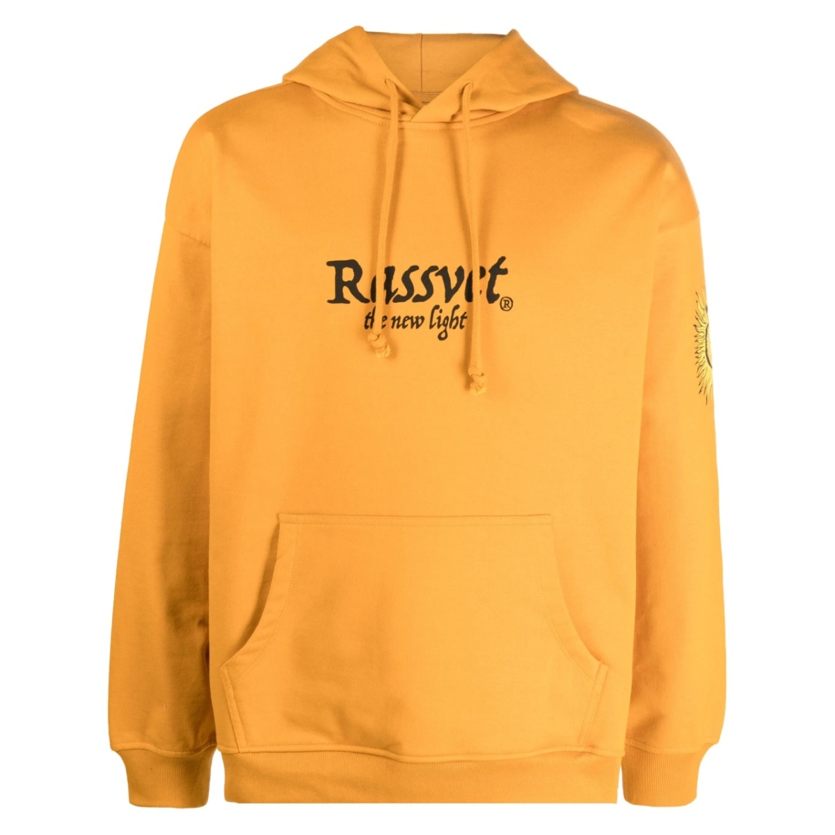 logo-print drawstring hoodie