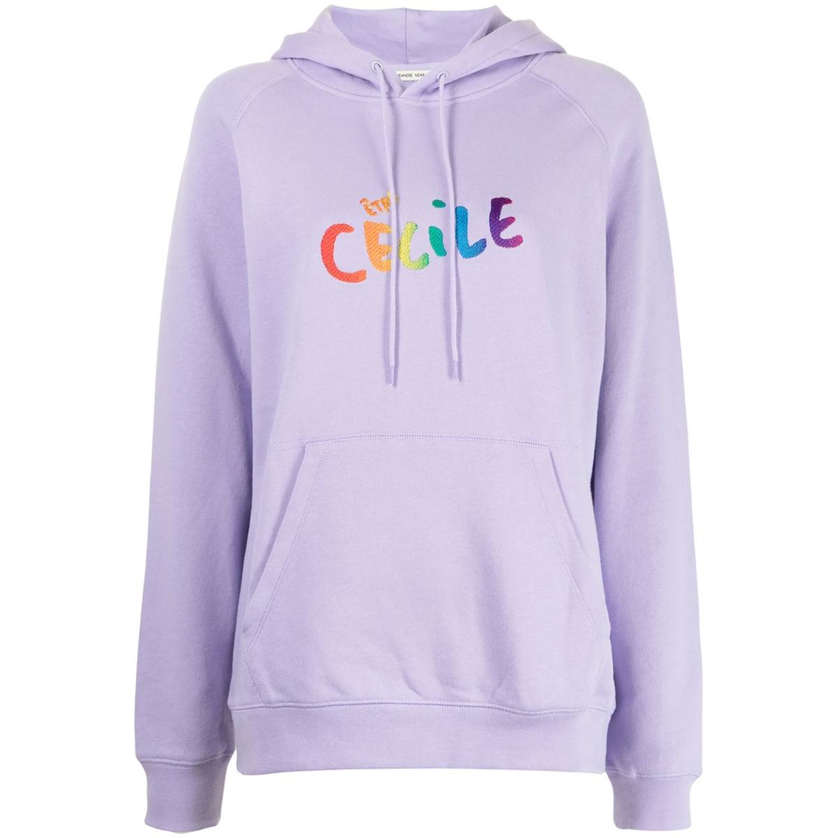 logo print hoodie