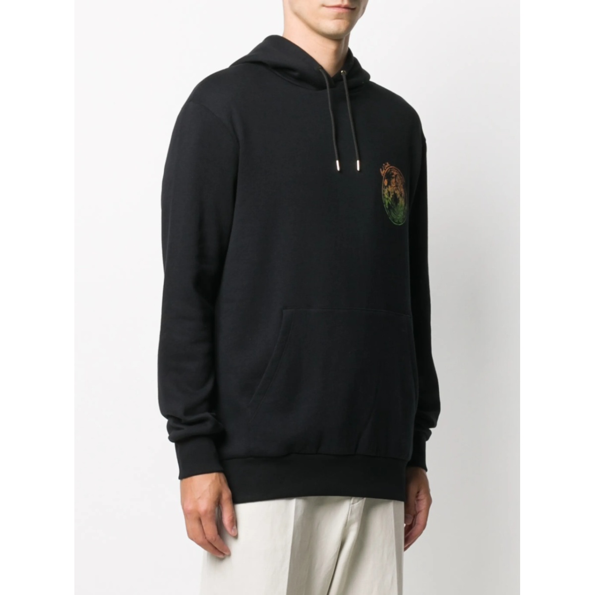 logo-print long-sleeved hoodie - Img 4