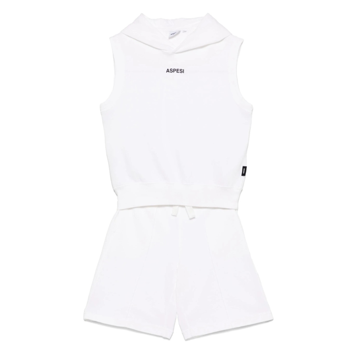 logo-print shorts set