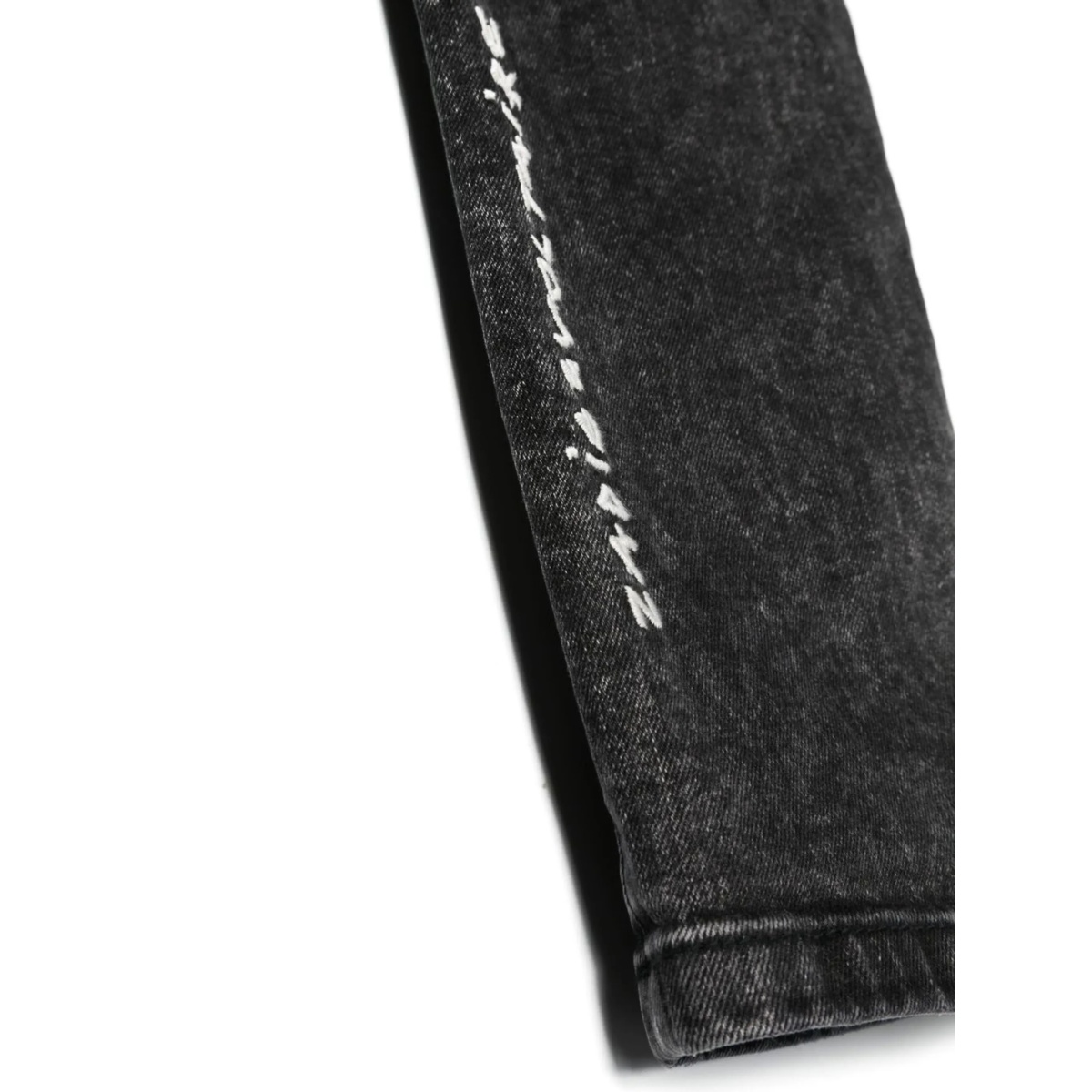 logo-print stonewash skinny jeans - Img 3