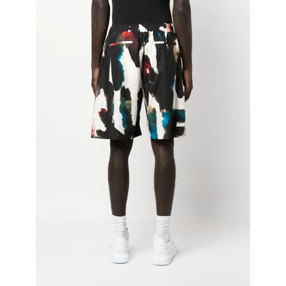 logo-print straight-leg shorts - Img 4