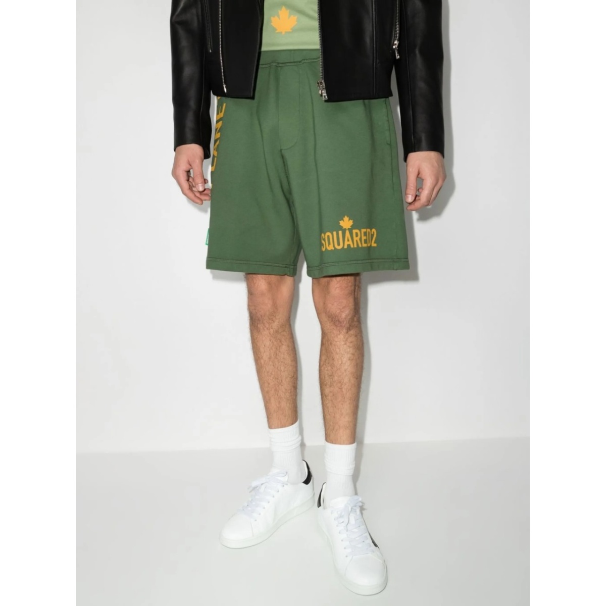 logo-print track shorts - Img 2