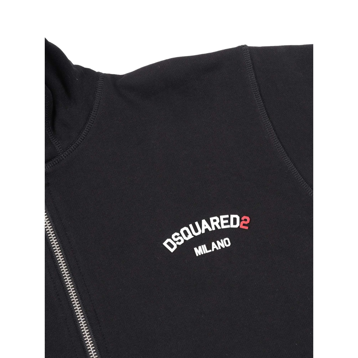 logo-print zip-up hoodie - Img 3