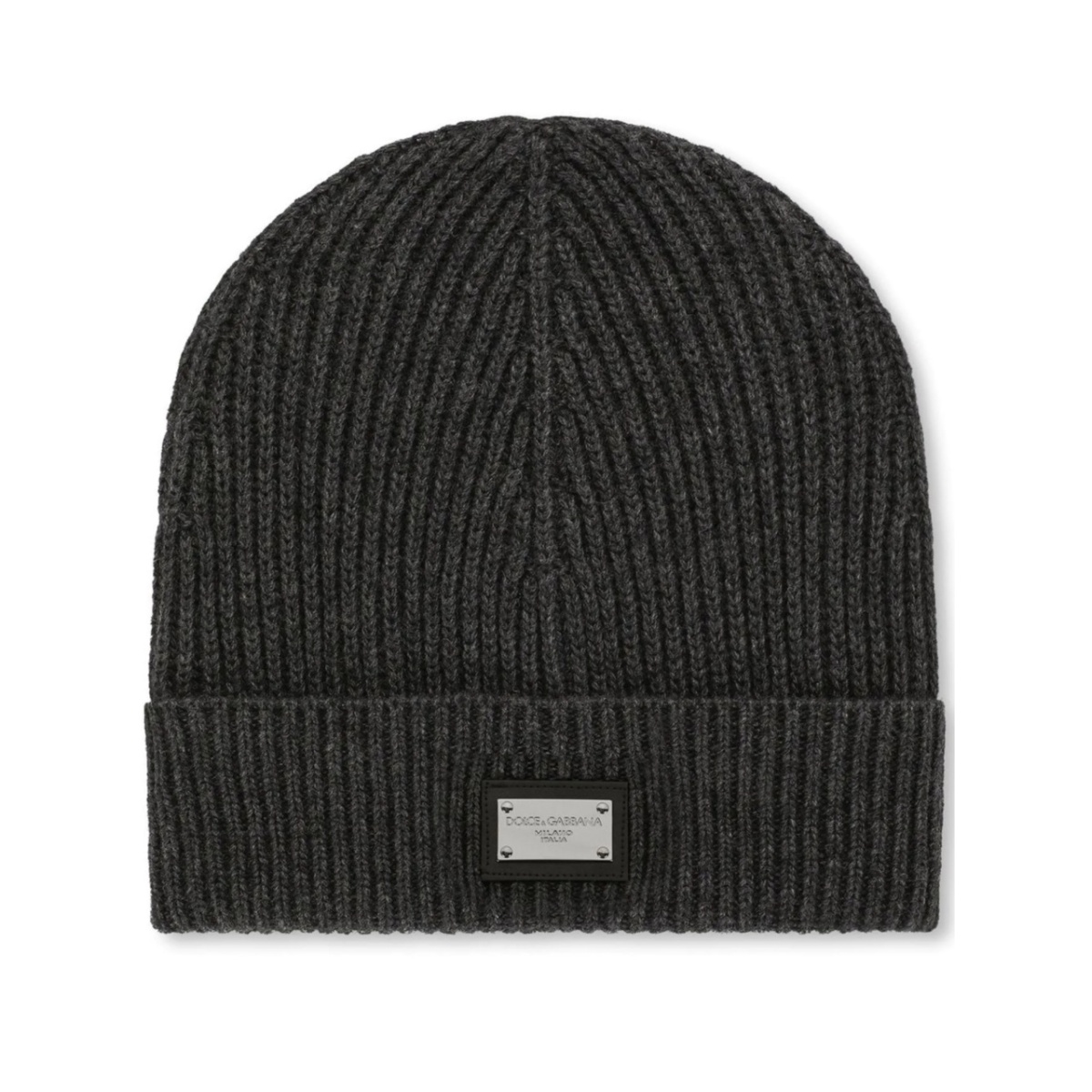 logo-tag cashmere-wool beanie