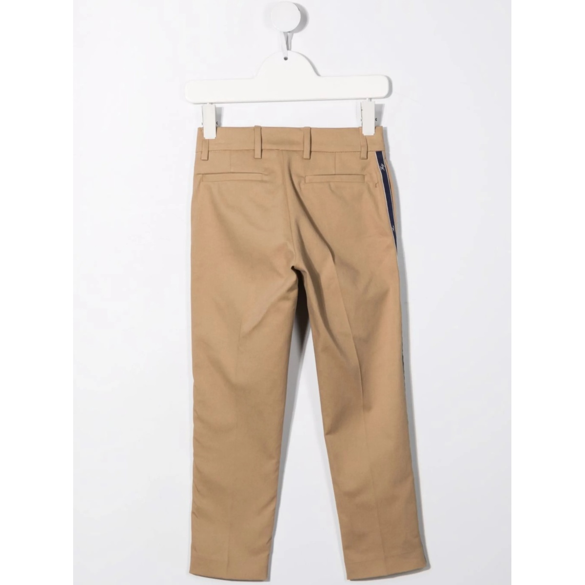 logo-tape stretch-cotton trousers - Img 2