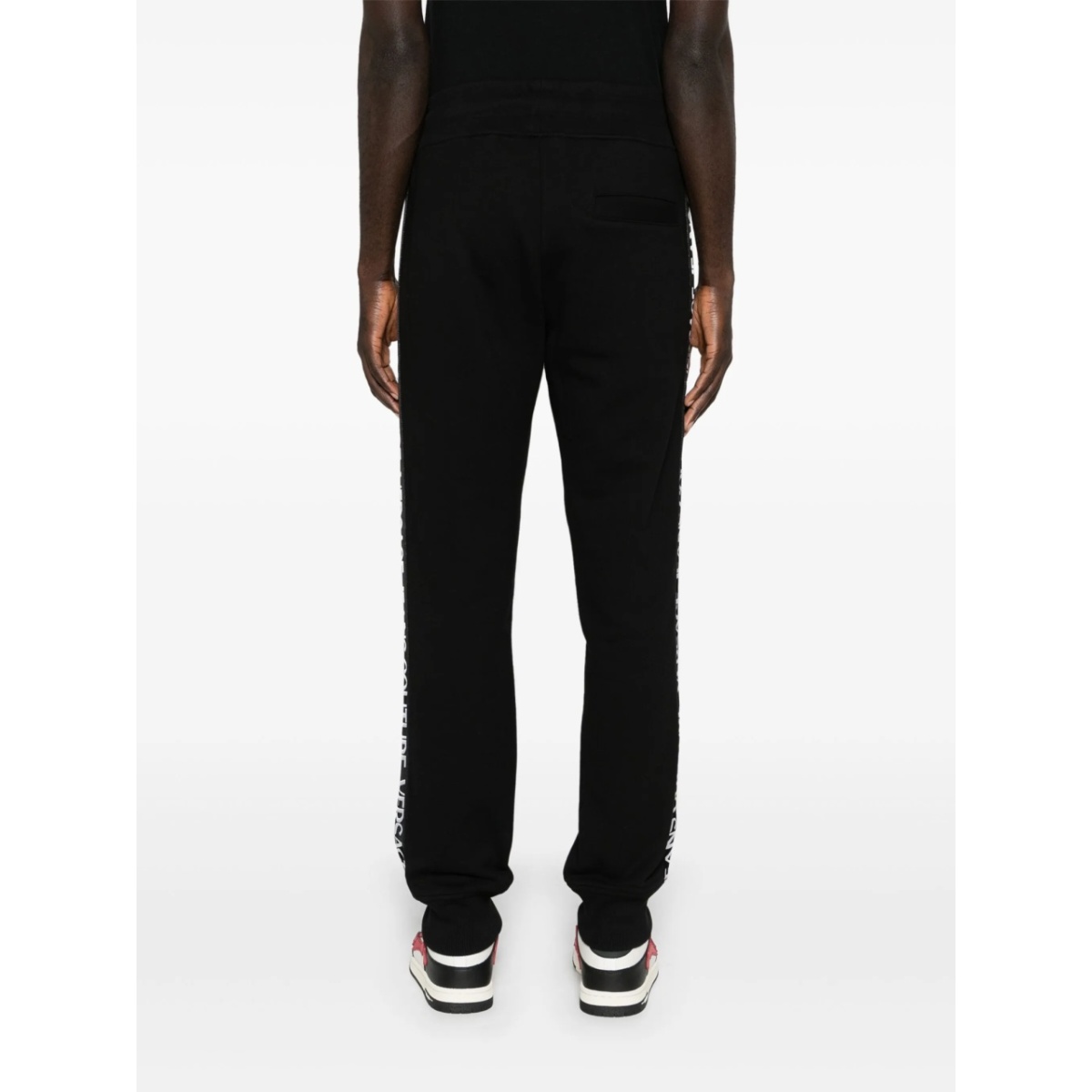 logo-trim cotton track pants - Img 4