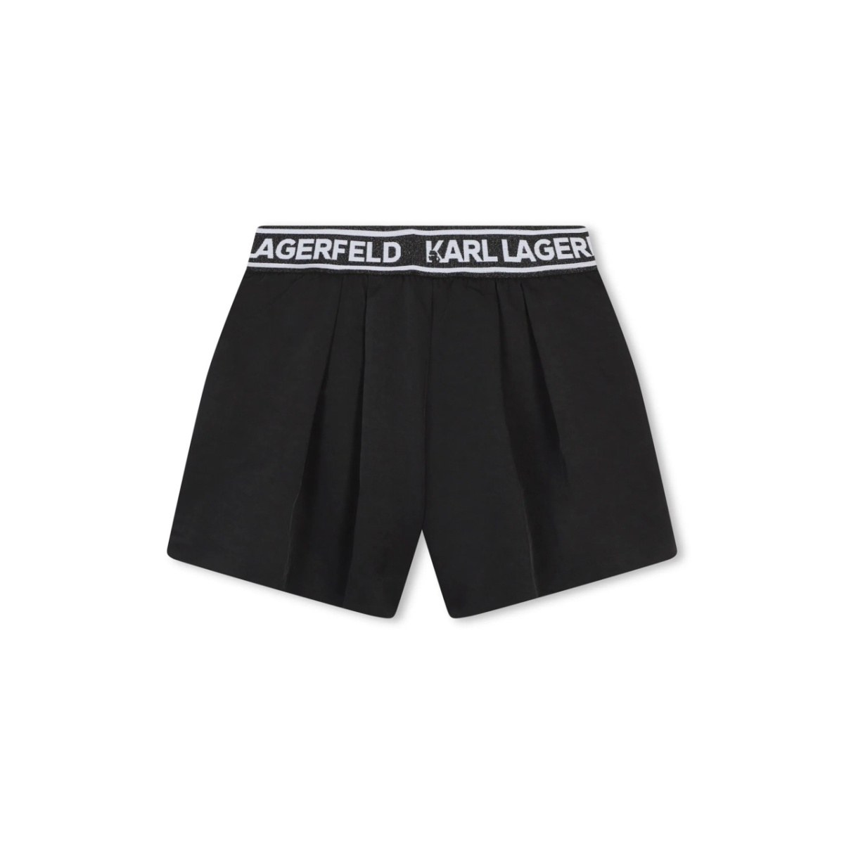 logo-waistband pleat-detail shorts - Img 2