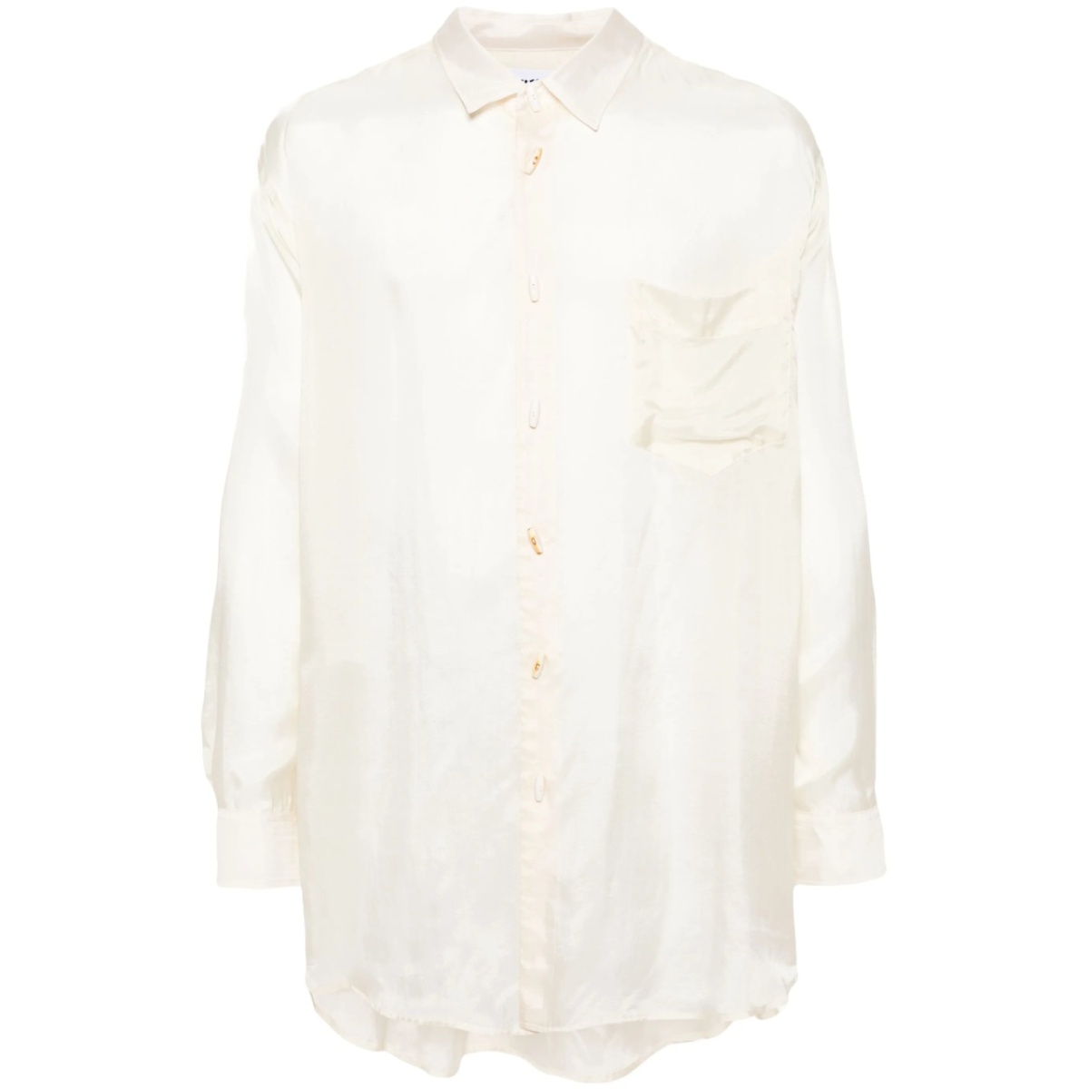 long-sleeves satin shirt