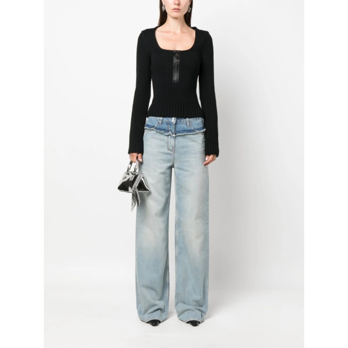 low-rise straight-leg jeans - Img 2