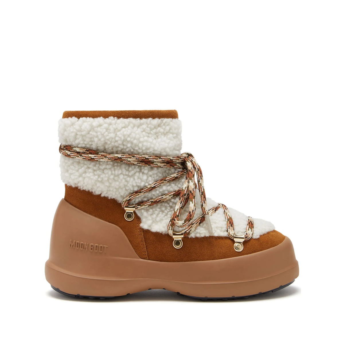 Luna shearling lace-up boots