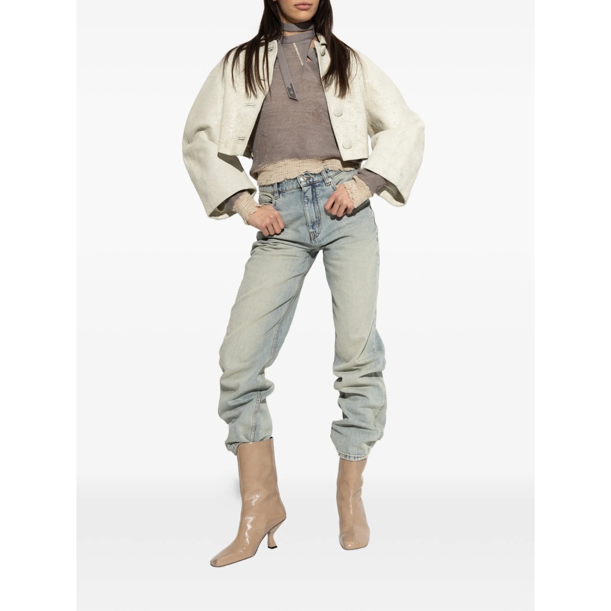 M-Dracarina frayed knitted sweater - Img 2