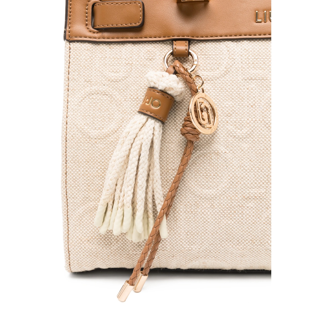 Medium bamboo jacquard tote bag - Img 3