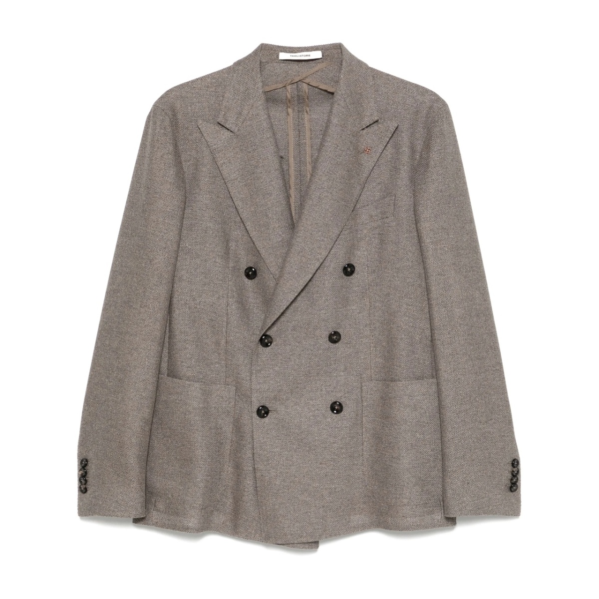 mélange-effect blazer
