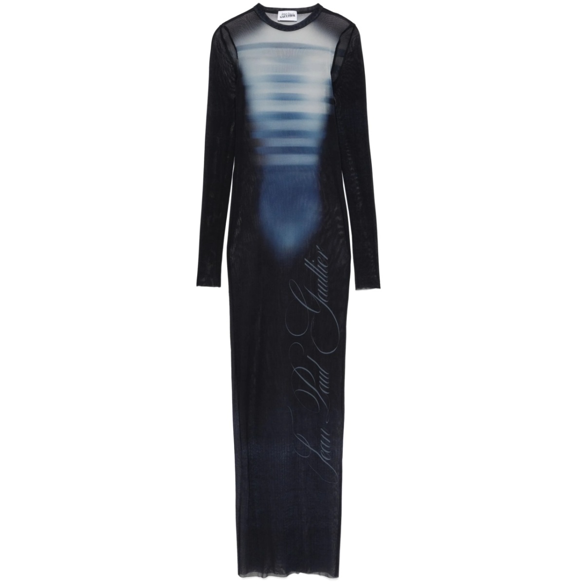 mesh maxi dress