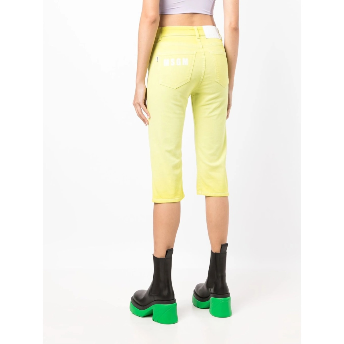 mid-rise cropped trousers - Img 4