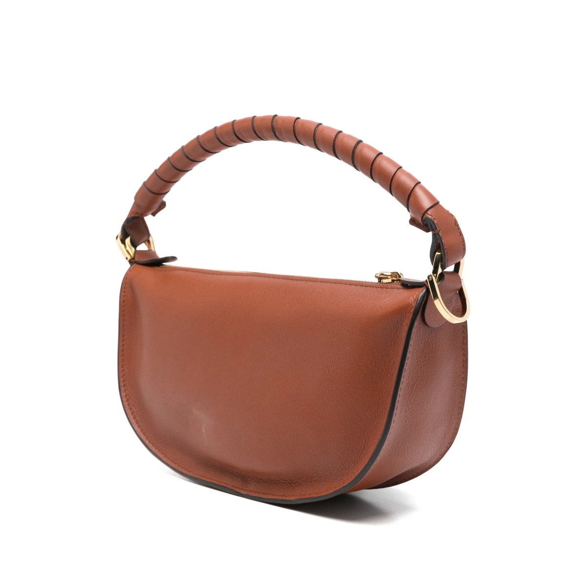 mini Marcie twisted-handle leather shoulder bag - Img 3