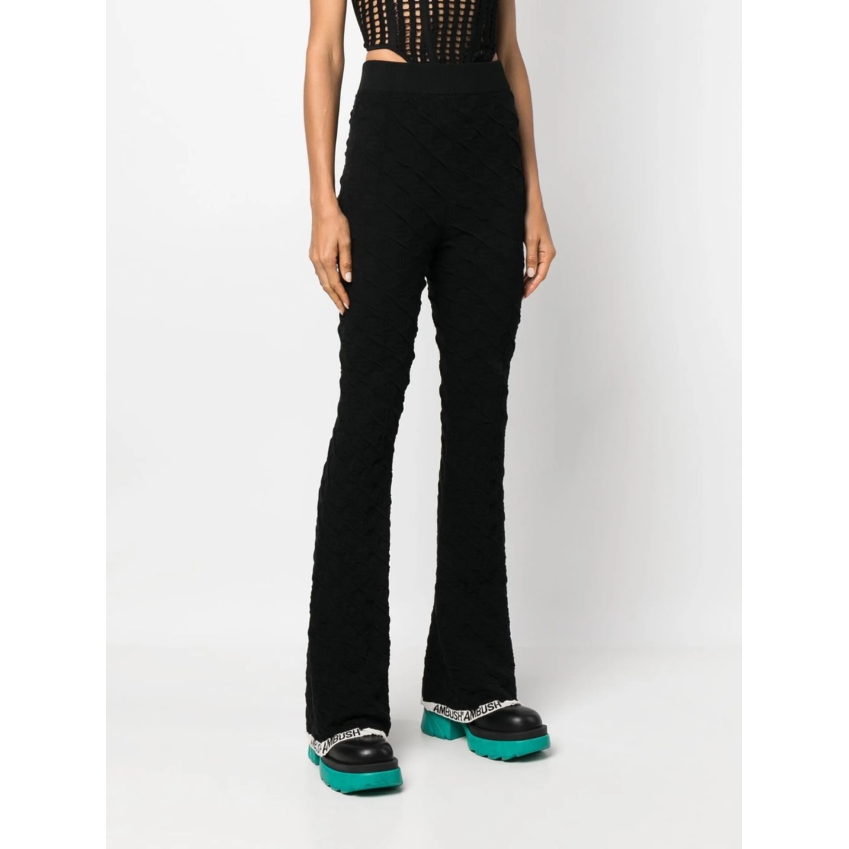 monogram flared trousers - Img 3