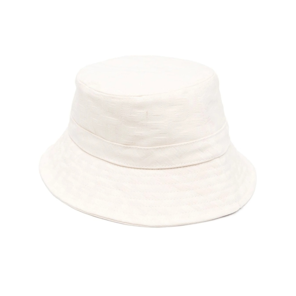 monogram-jacquard drawcord bucket hat