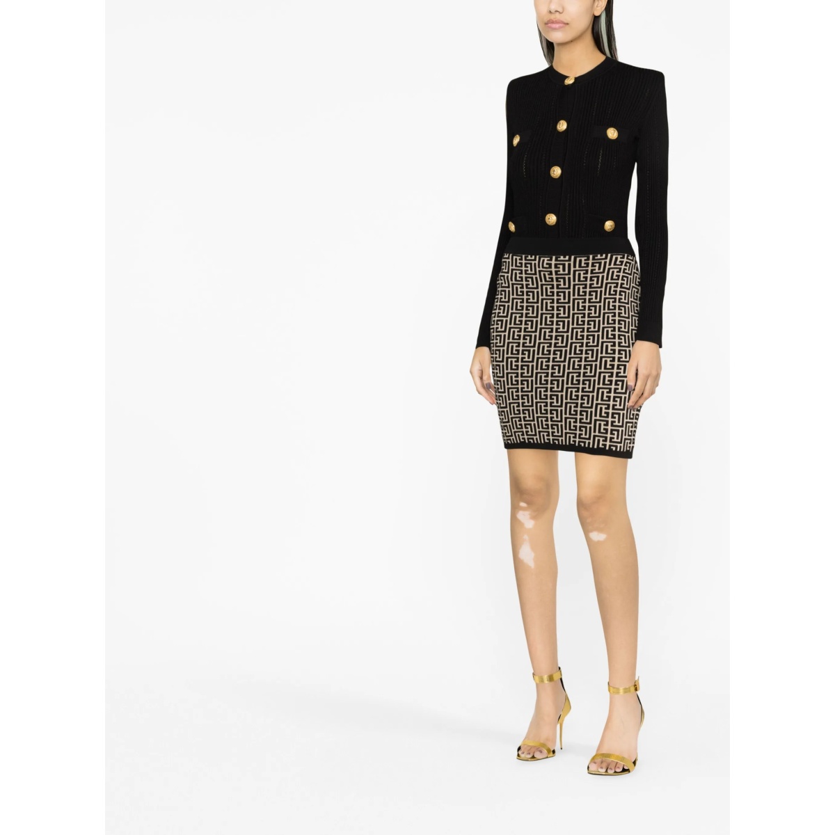 monogram-jacquard miniskirt - Img 2
