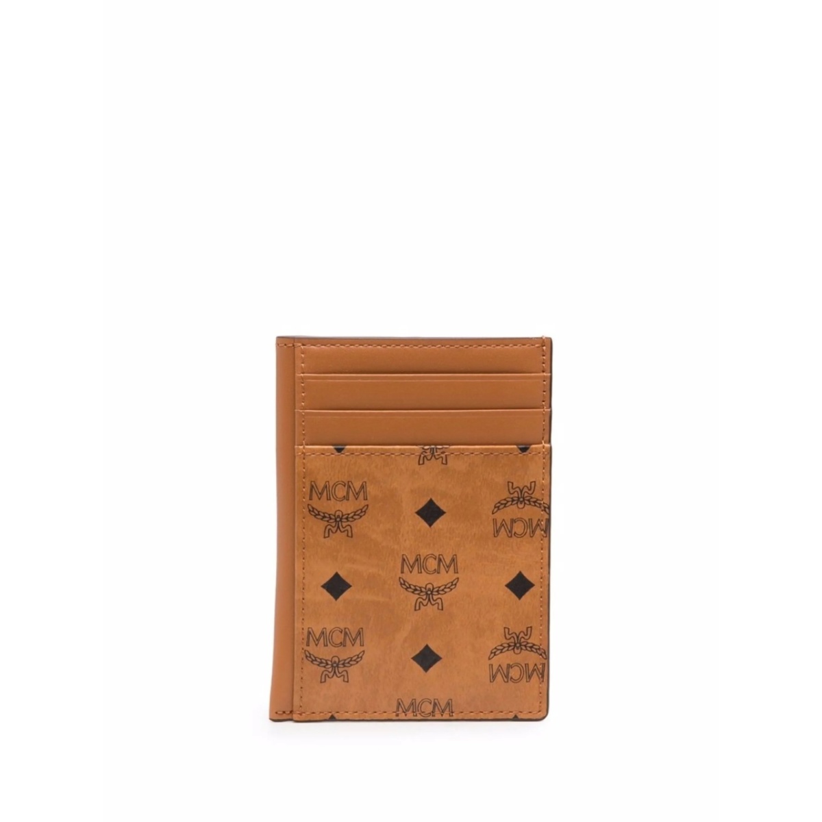 monogram-print card holder