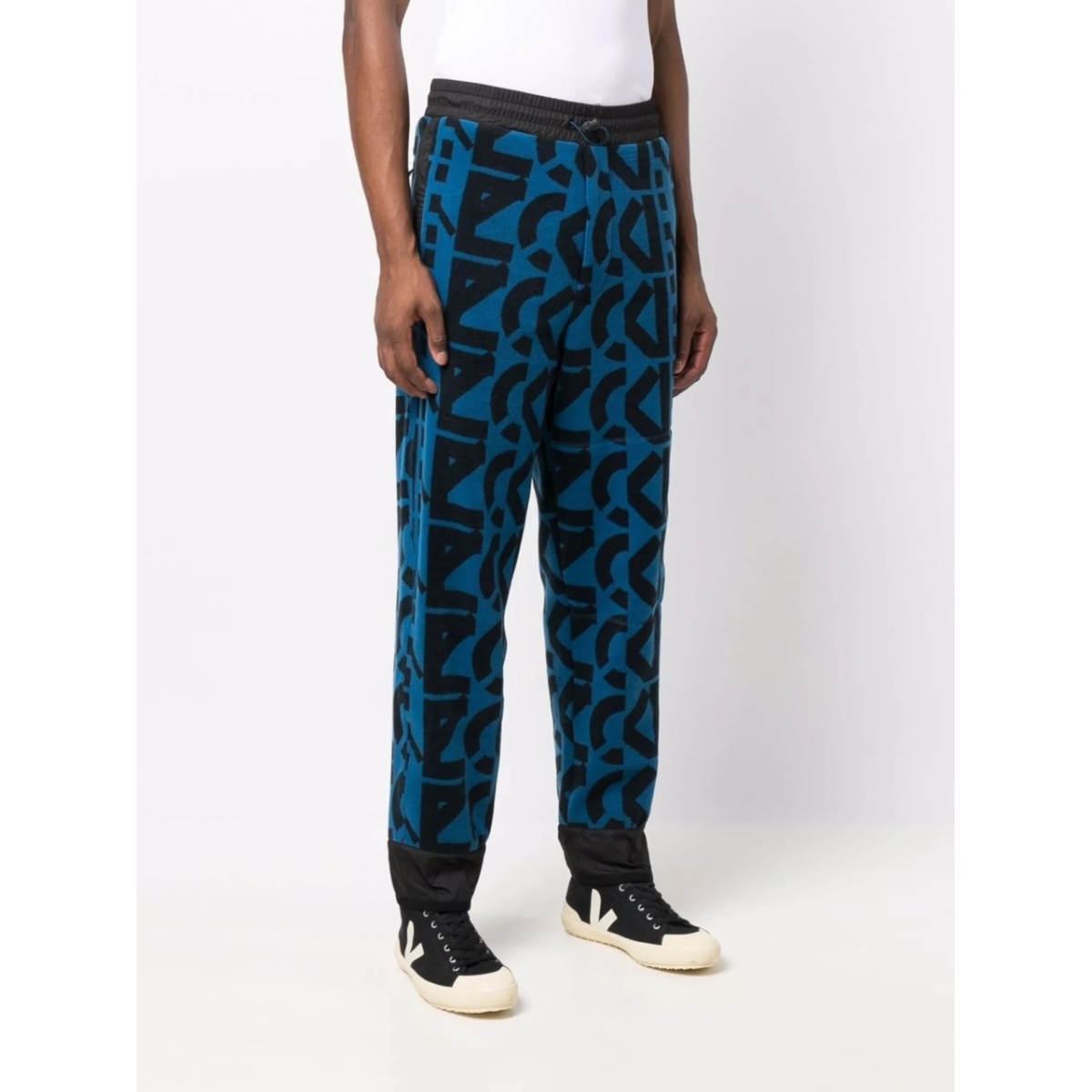 monogram-print fleece track pants - Img 3