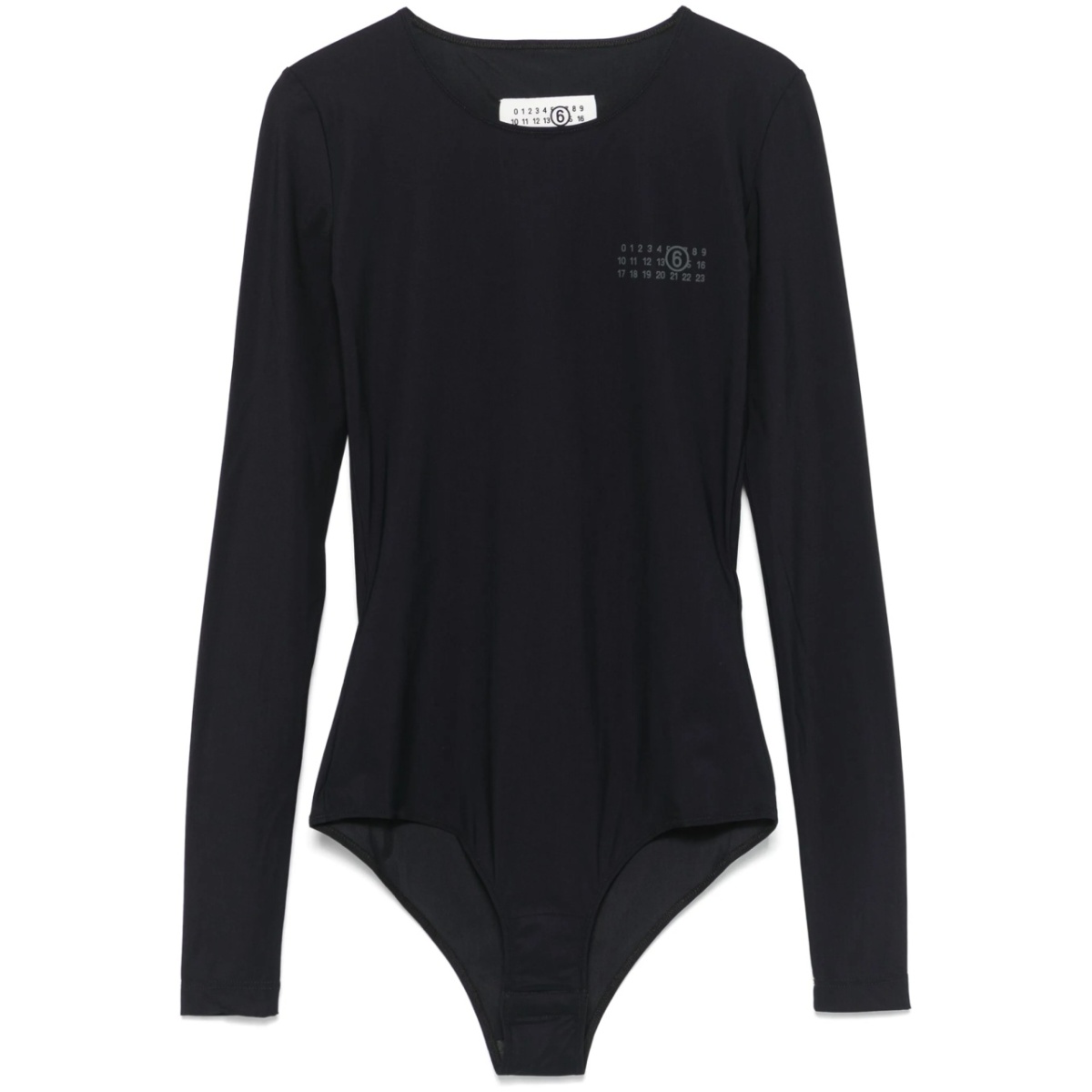 numbers-motif bodysuit