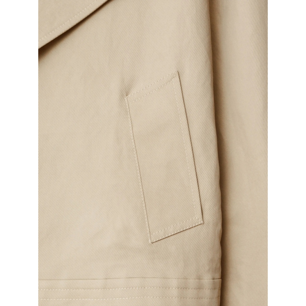 off-centre canvas trench jacket - Img 5