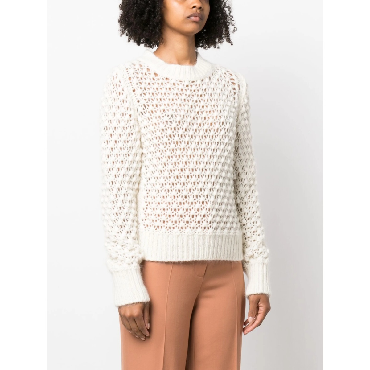 open-knit long-sleeve jumper - Img 3