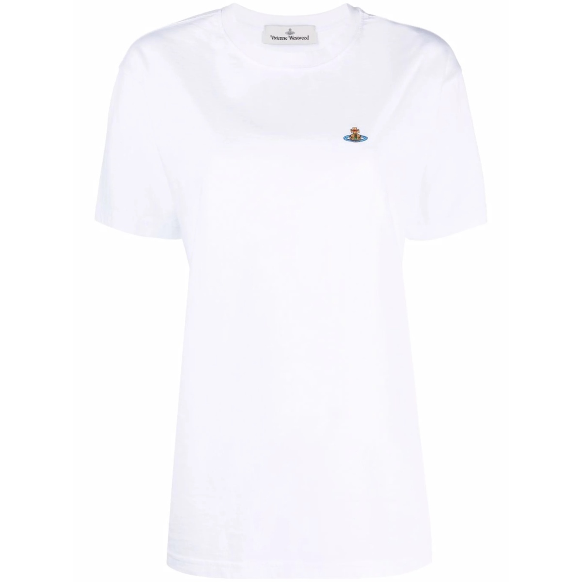 Orb-embroidered organic cotton T-shirt