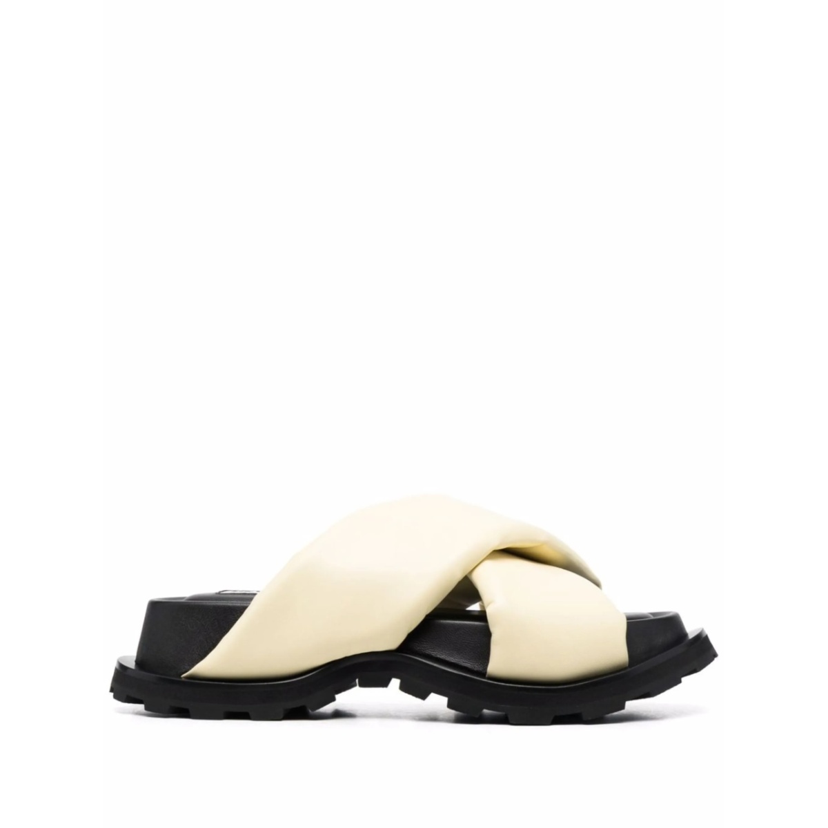 padded leather sandals