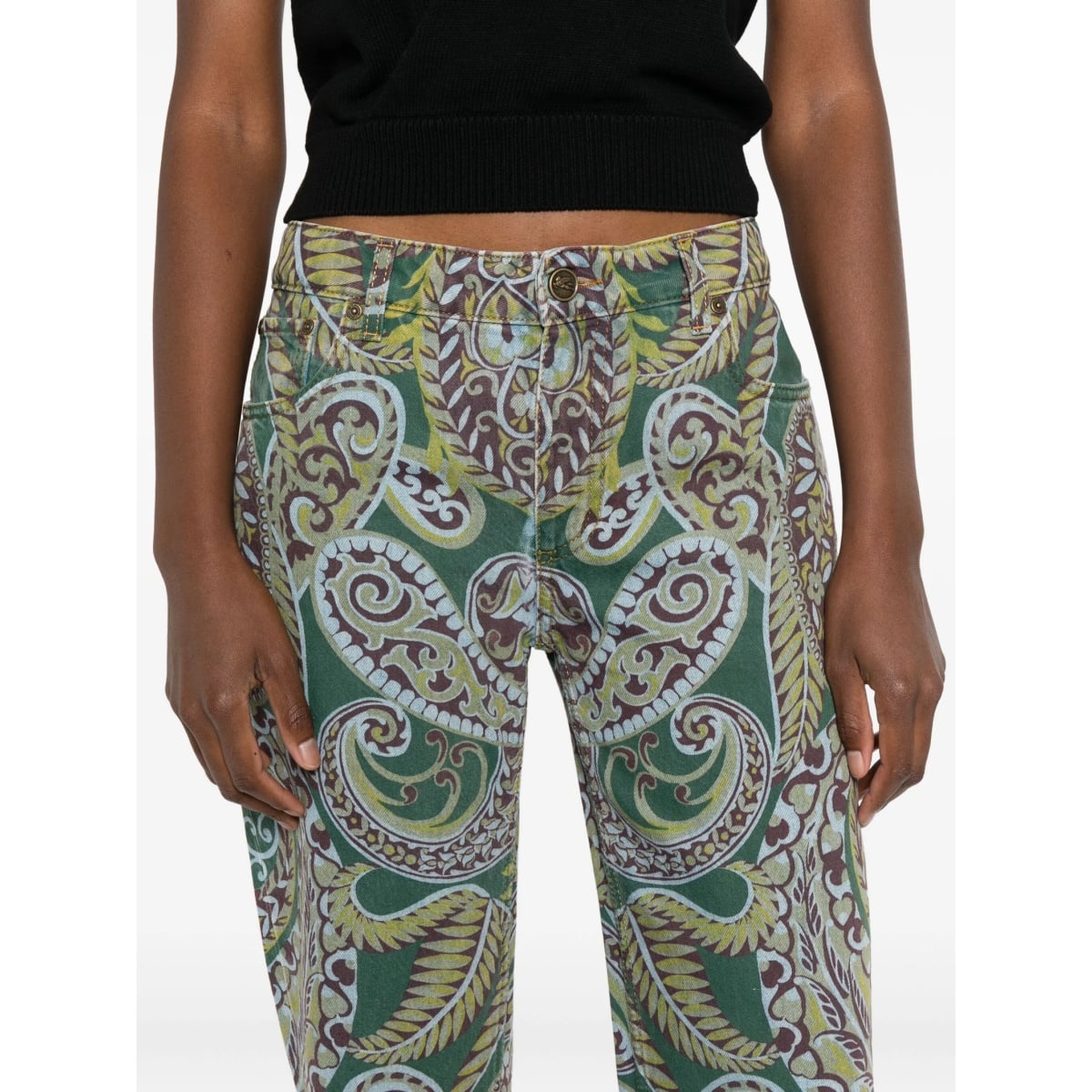 paisley-print jeans - Img 5