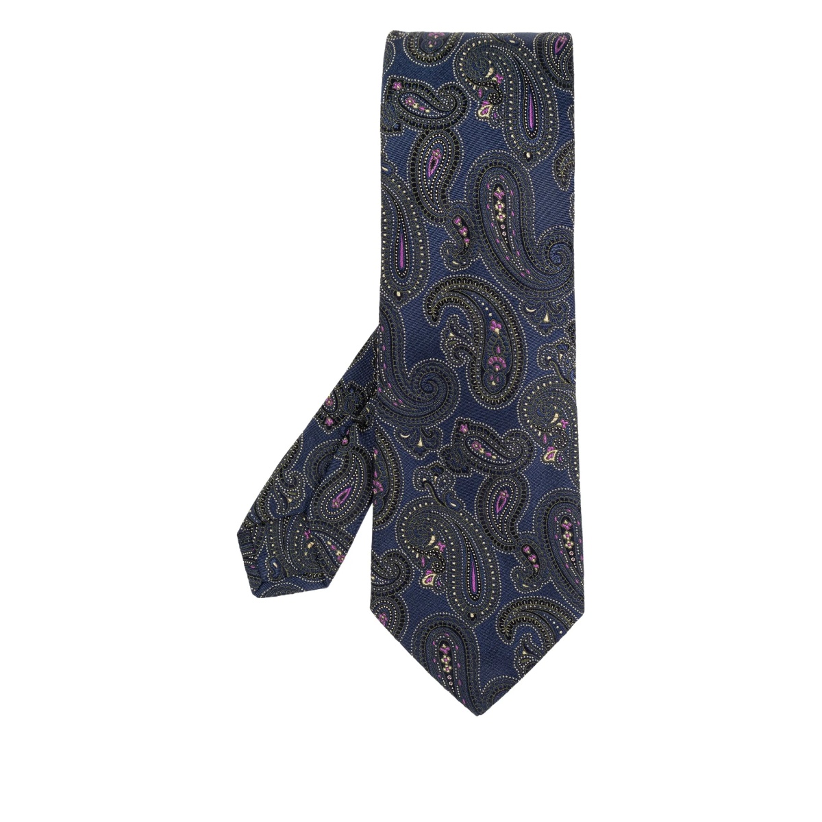 paisley-print silk tie