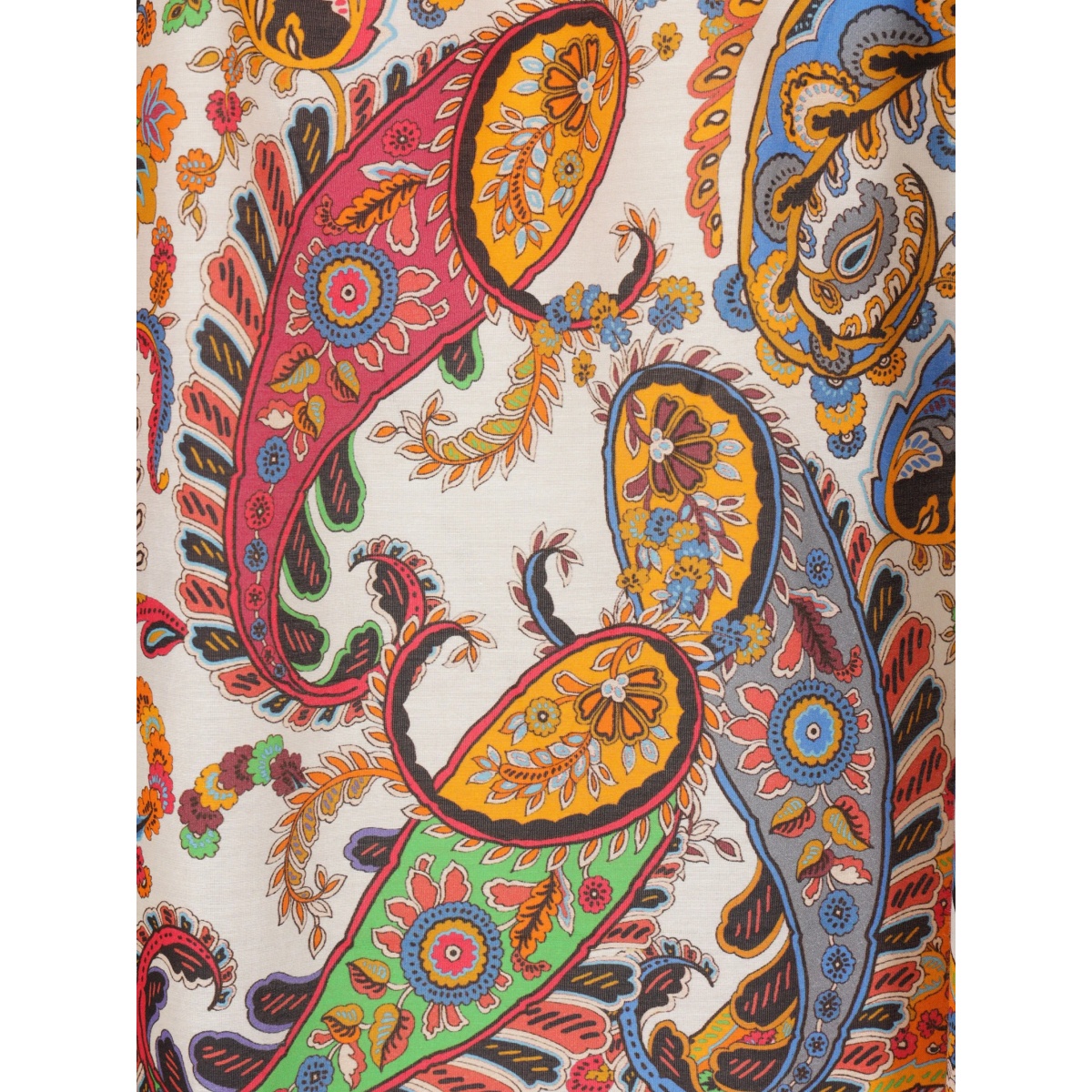 paisley tie-neck blouse - Img 4