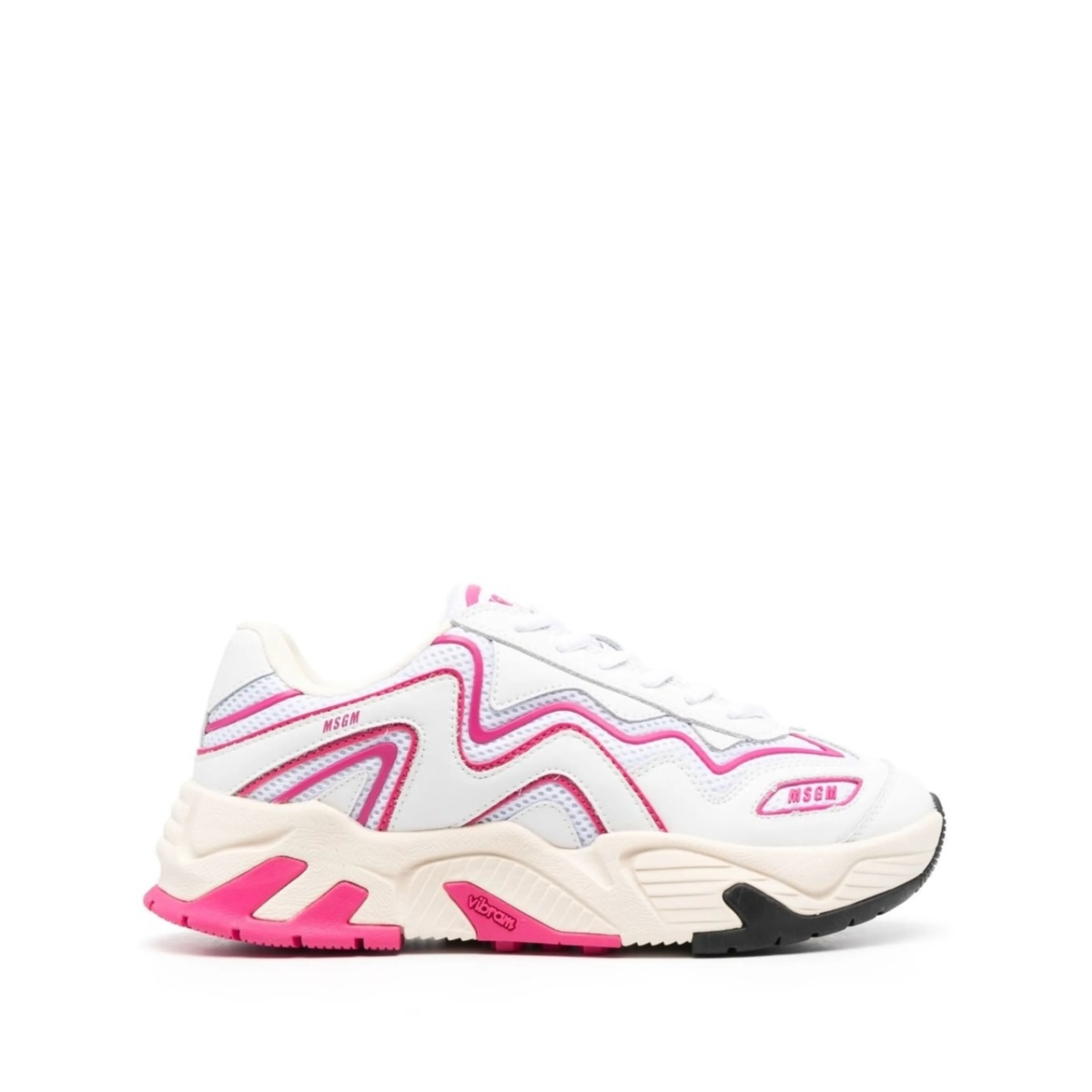 panelled low-top sneakers