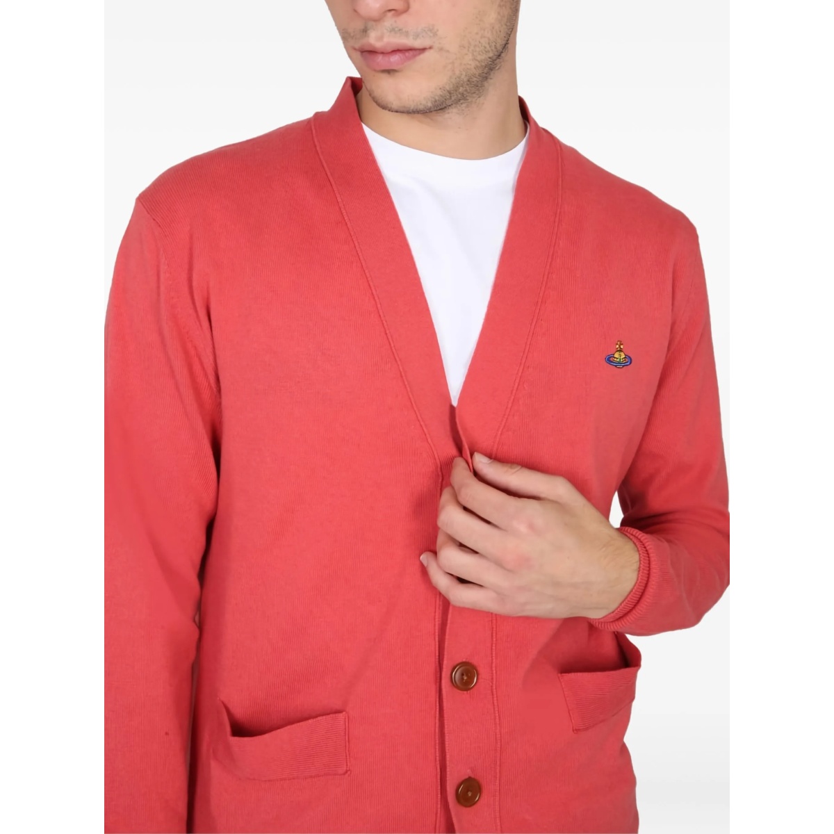 patch-pocket buttoned cardigan - Img 4