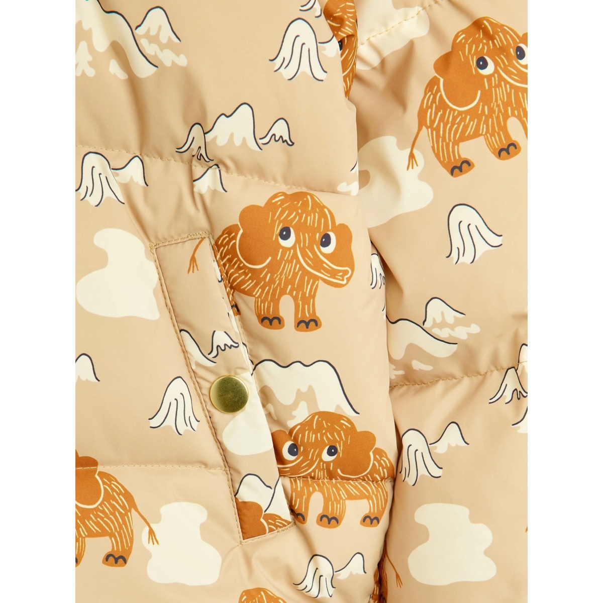patterned hooded coat - Img 4