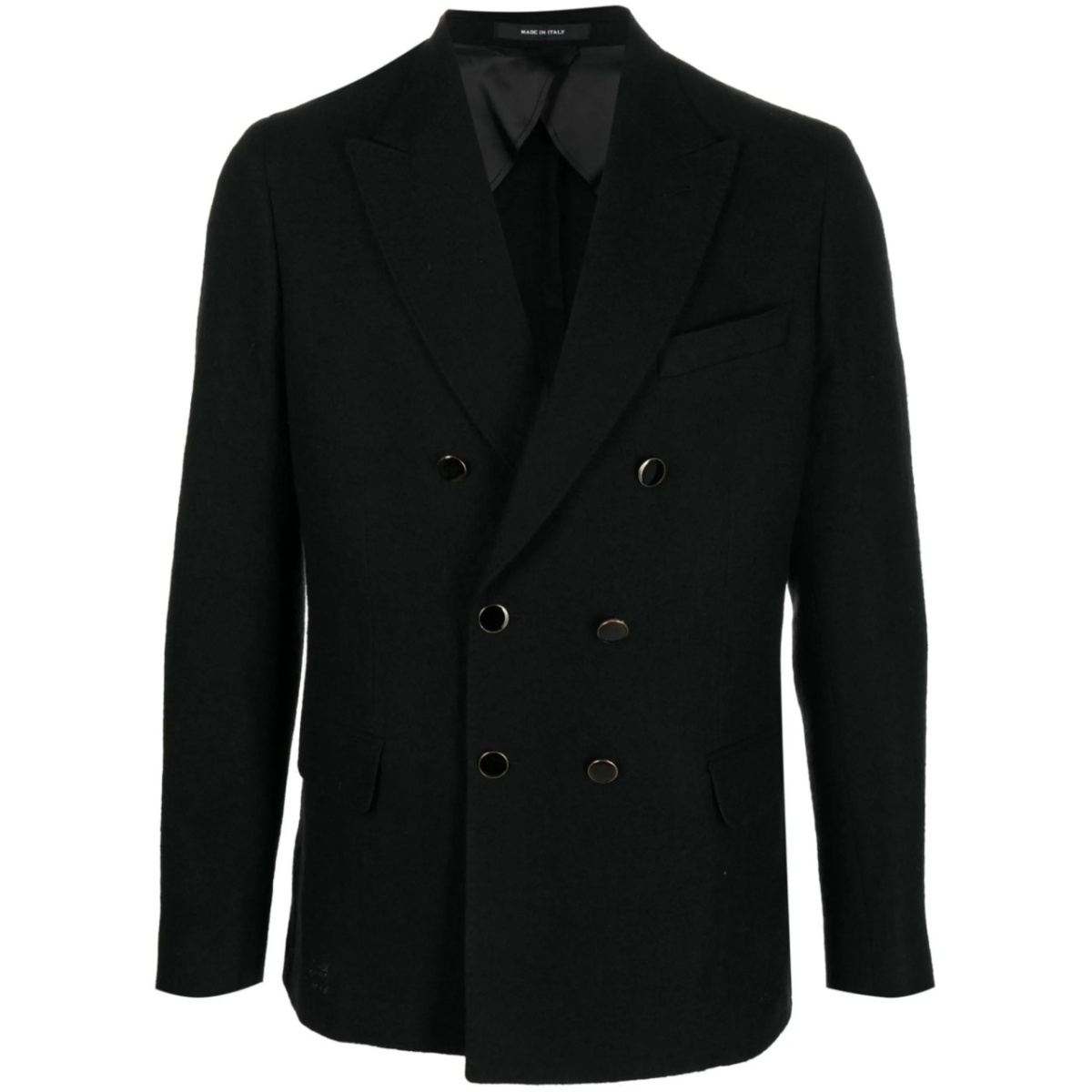 peak-lapels double-breasted blazer