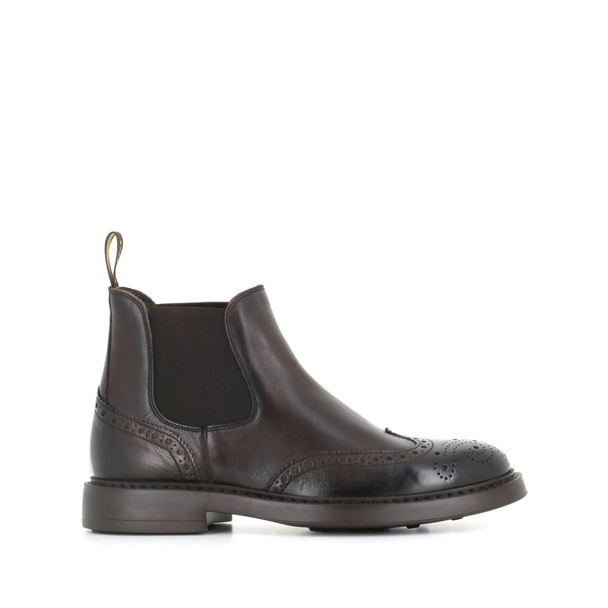 perforated ankle boots